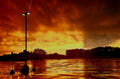 Fleeting Gold – Post-Rain Evening Sky Digital Photography